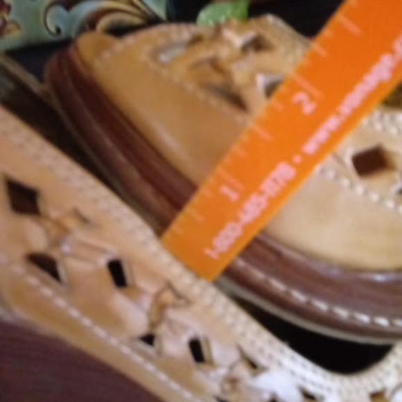 SCHUTZ LEATHER WOVEN WEDGES - Picture 7 of 8